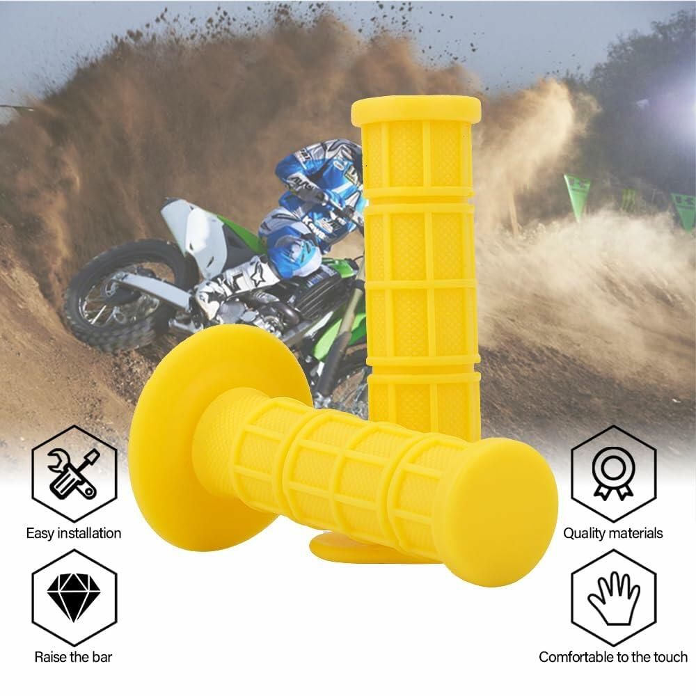 MOPASEN 7/8"" 22mm and 24mm Universal Motorcycle Grips Hand Grips for Kawasaki