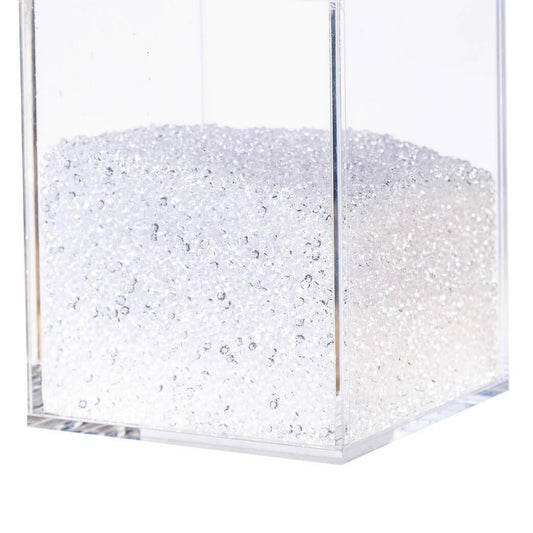 AiFanS White Pearl Beads 4mm No Hole 2 Pints Plastic Crafting Beads