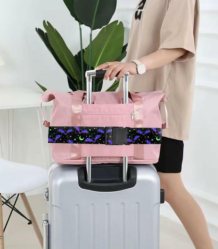 Luggitime Adjustable Luggage Strap Travel Belt with Quick-Release Buckle Red