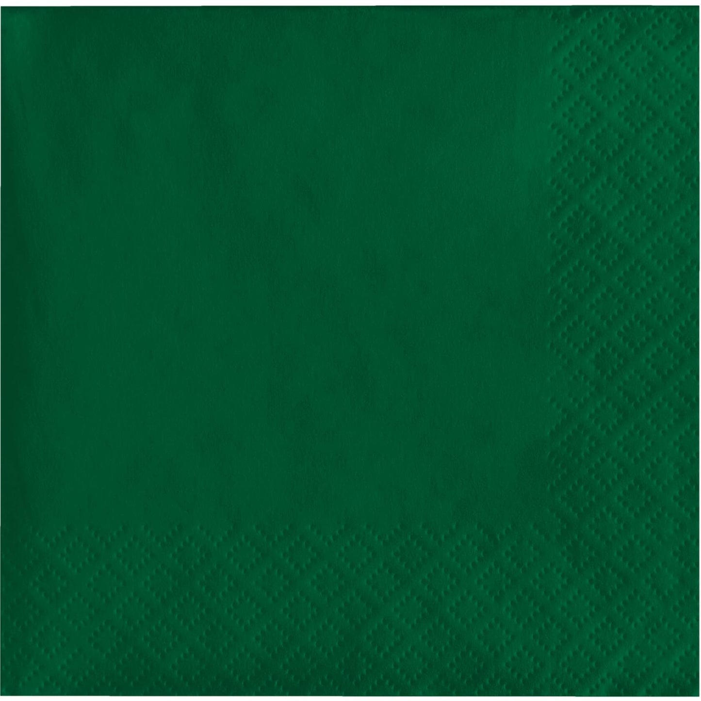 Creative Converting Touch of Color 2-Ply Paper Beverage Napkins Hunter Green 50