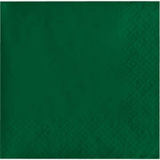 Creative Converting Touch of Color 2-Ply Paper Beverage Napkins Hunter Green 50