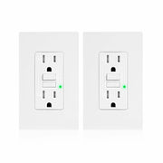 Joyhope 15 Amp GFCI TR Tamper-Resistant Outlet Self-Test Matte White 2 Pack