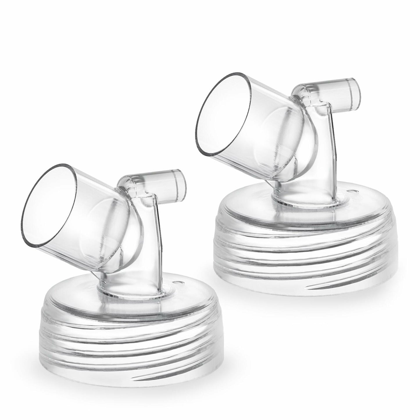 DIFKING Widemouth Connector 2pc for Spectra S1 S2 Medela Lansinoh Shields Clear