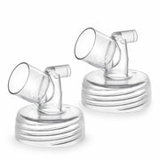 DIFKING Widemouth Connector 2pc for Spectra S1 S2 Medela Lansinoh Shields Clear