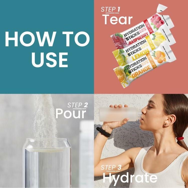 Optimal Supplements Electrolytes Powder Energy Drink 16 Servings Tropical