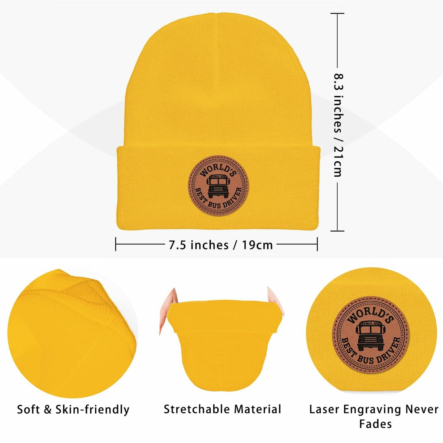 Bus Driver Appreciation Beanie – Christmas, Thanksgiving & Birthday Gift