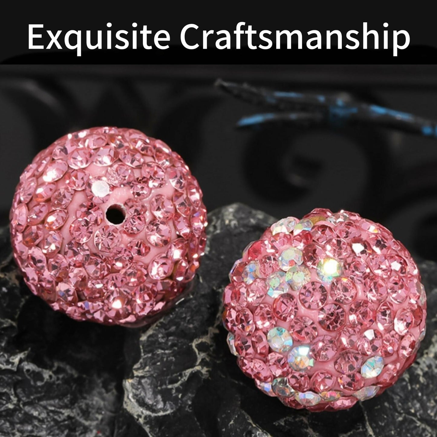 KUNHEHO 130 Pcs Mixed Color Wooden Round Beads for DIY Crafts & Accessories