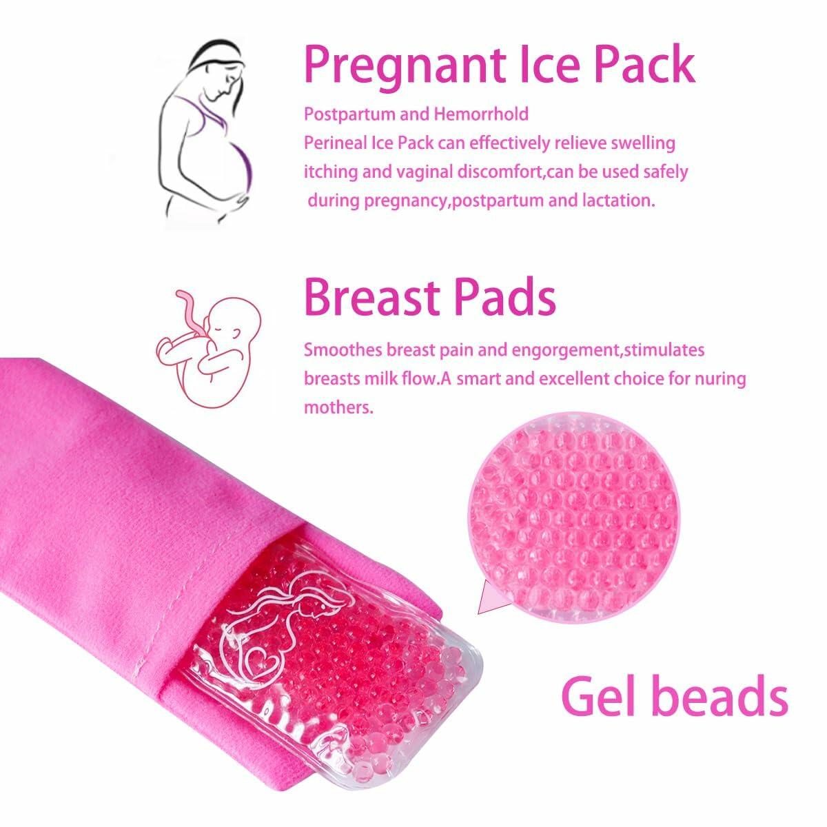 Reusable Perineal Cooling Pad – Postpartum & Hemorrhoid Pain Relief (Red)