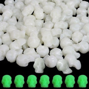 CCINEE 100PCS Glow in the Dark Mini Skull Heads Halloween Party Decor