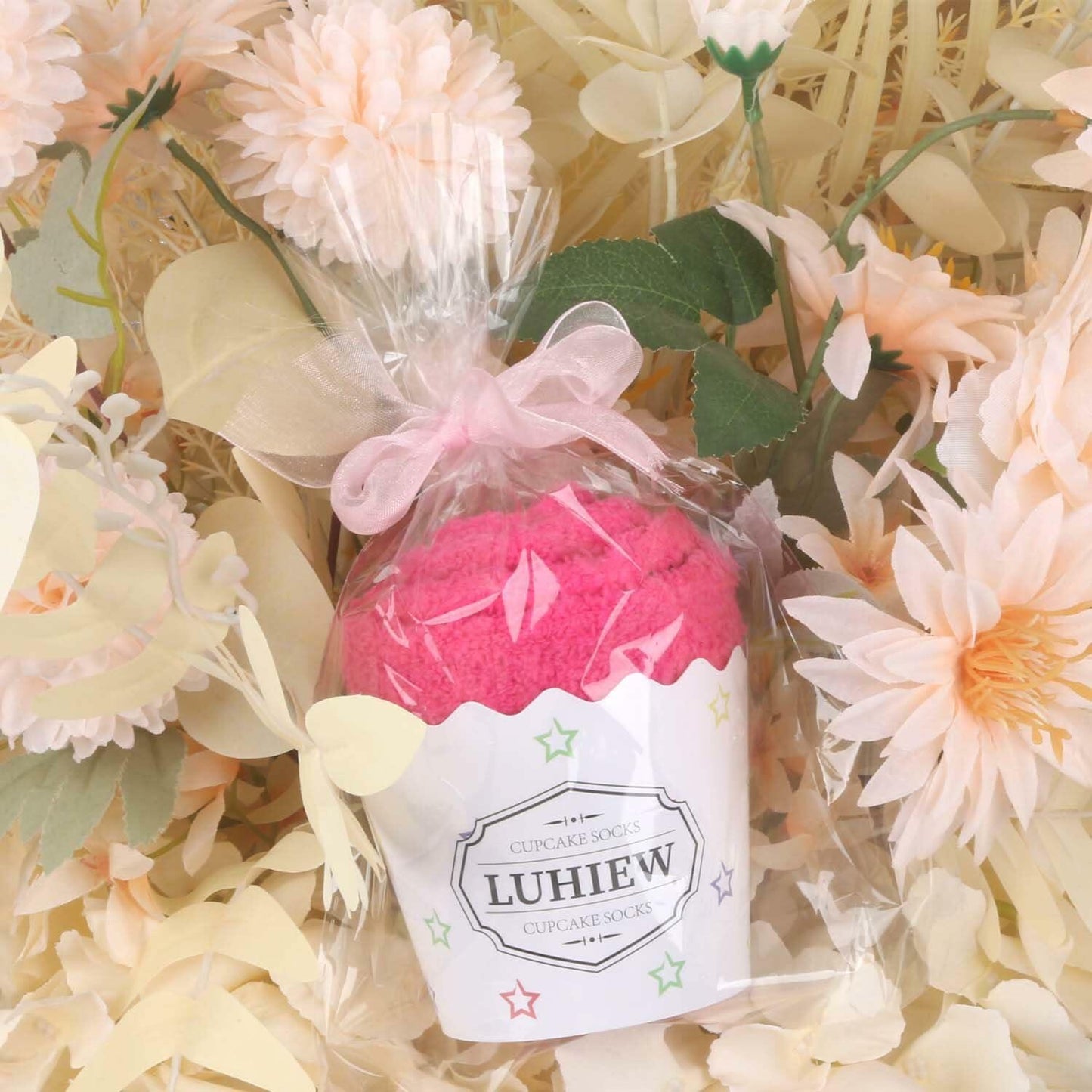 Luhiew 75th Birthday Funny Socks for Women Grandma Wife – Rose Red