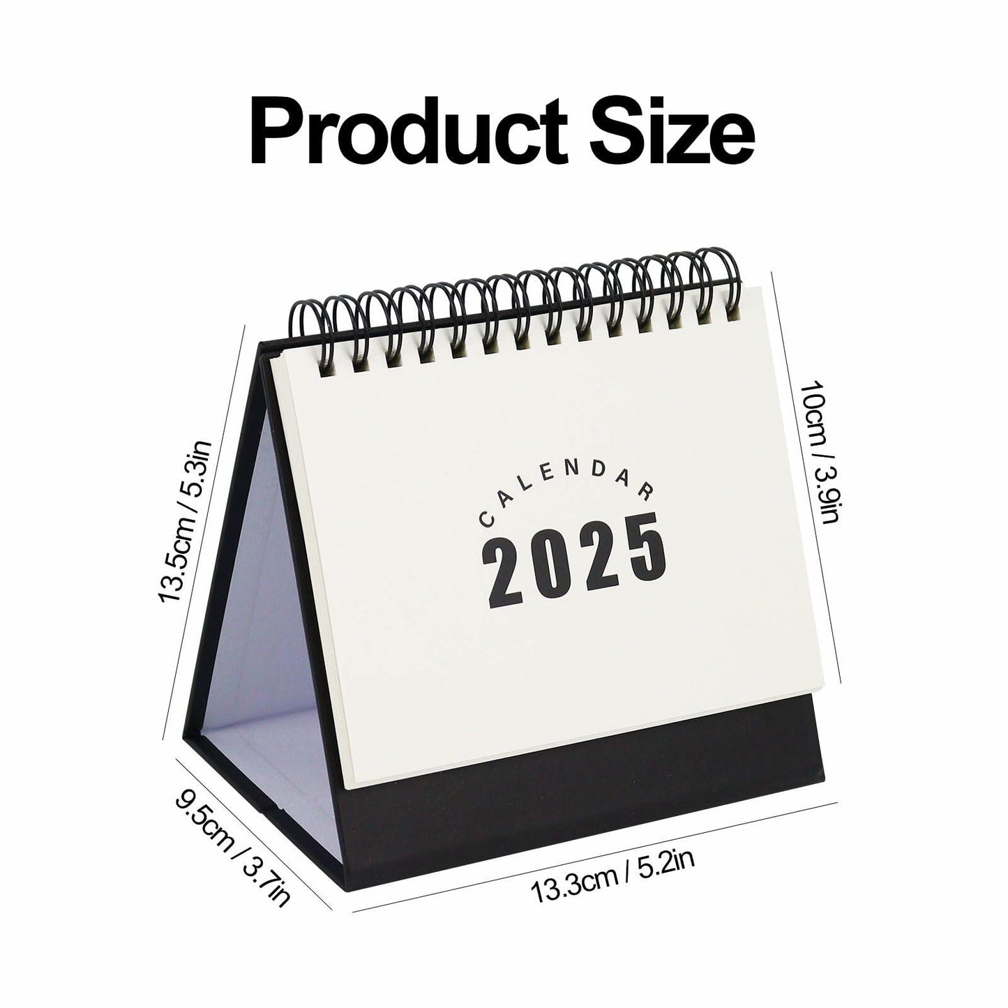 Koqye 2025 Small Desktop Flip Calendar – Daily Planner for Home & Office