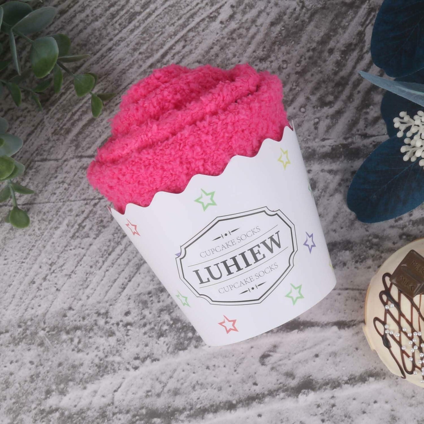 Luhiew 75th Birthday Funny Socks for Women Grandma Wife – Rose Red