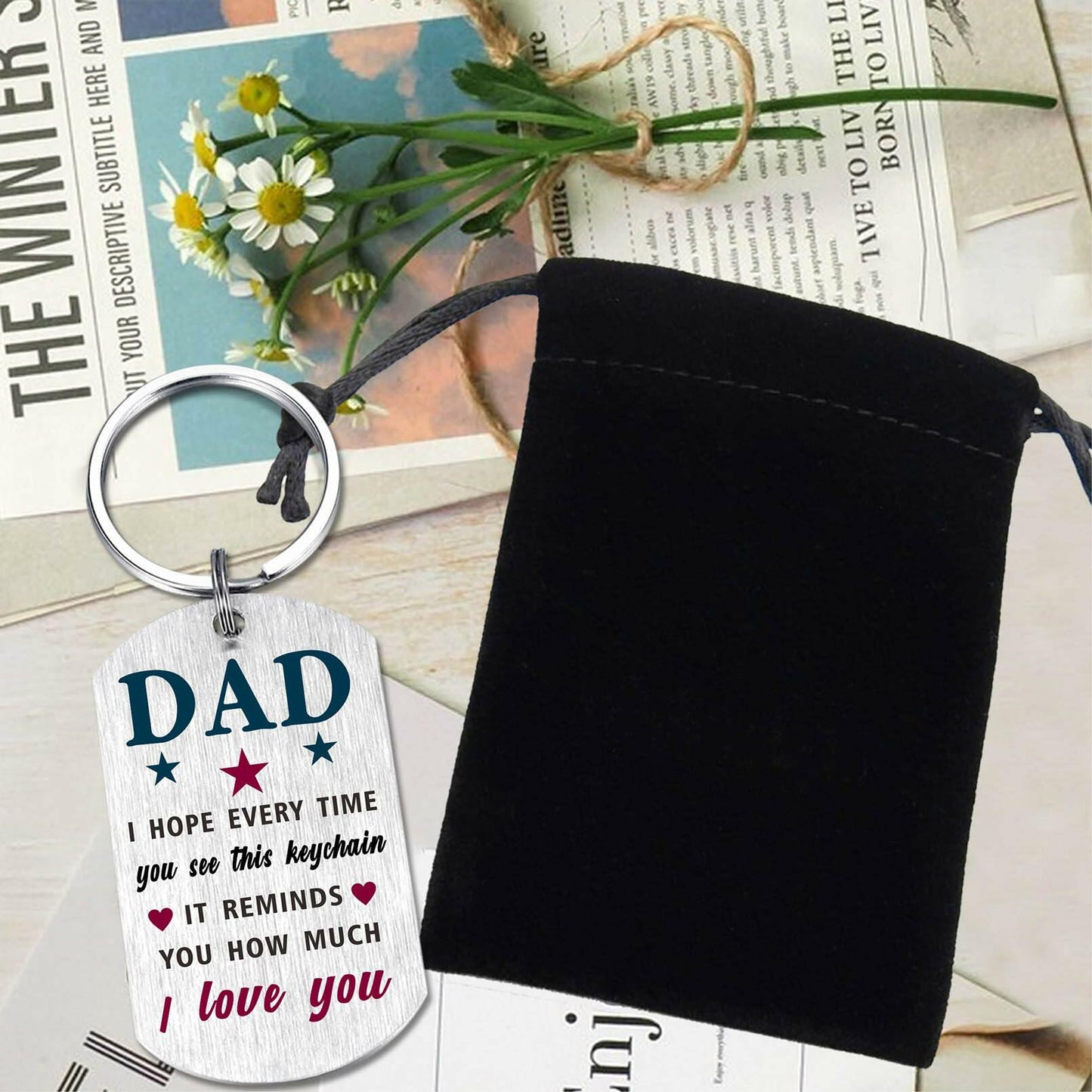 Viayen Dad from Son Keychain – Christmas, Birthday & Holiday Gift