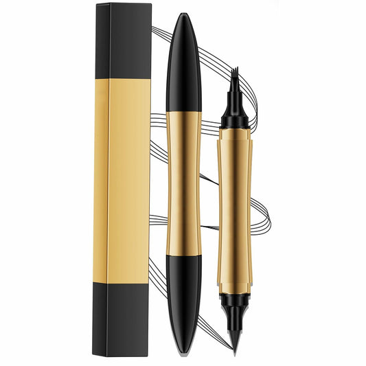 2-in-1 3D Microblading Eyebrow & Eyeliner Pencil Waterproof Grey