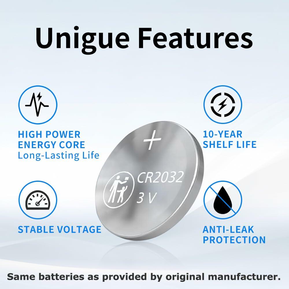 Key Fob Battery Replacement for Lexus Smart Remote CR2032 2-Pack