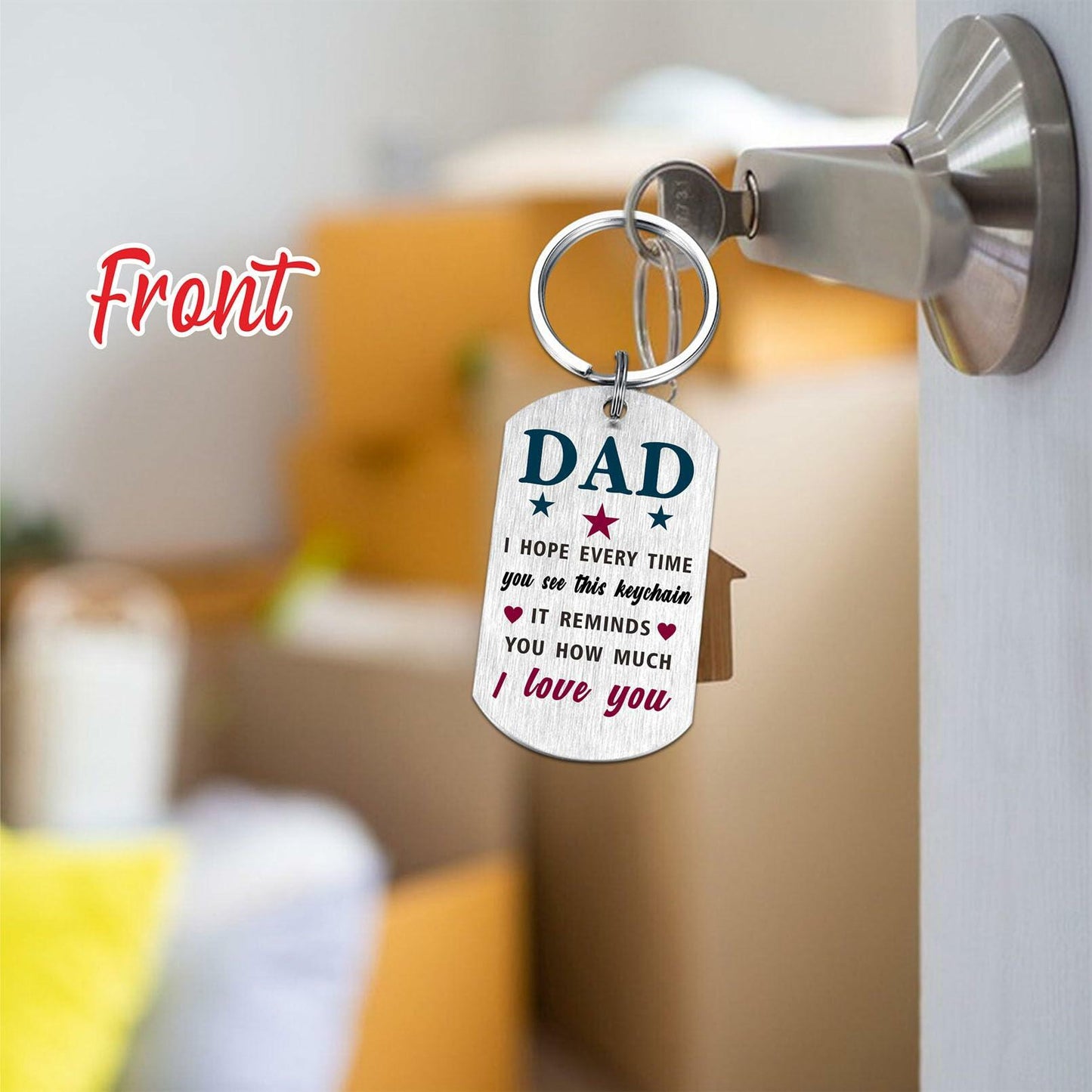 Viayen Dad from Son Keychain – Christmas, Birthday & Holiday Gift
