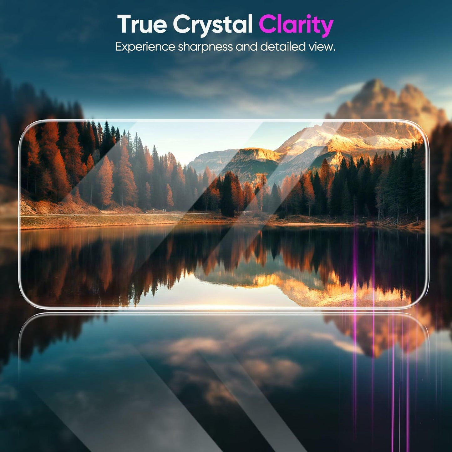 MINSLIS iPhone 16 Pro Screen Protector 9H Tempered Glass HD Clear Case Friendly