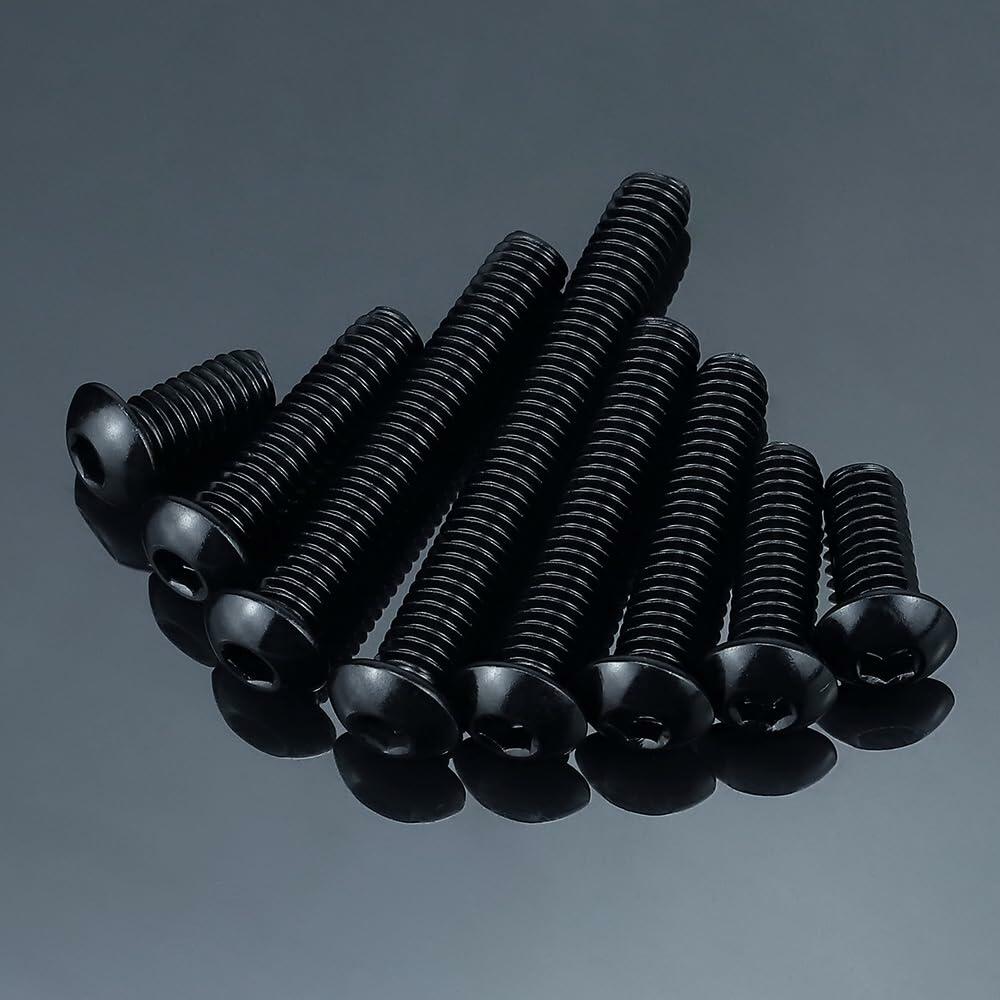 1/4-20 x 1-1/4" Stainless Button Socket Cap Screws 25pcs w/ Hex Wrench