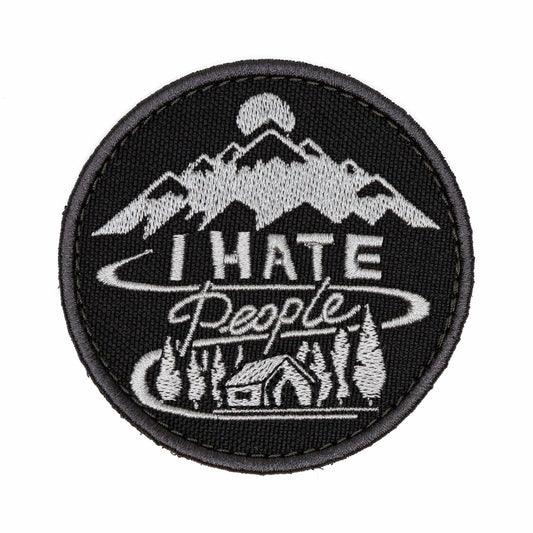 Funny Tactical Morale Patch "I Hate People" for Jackets, Bags, Gear