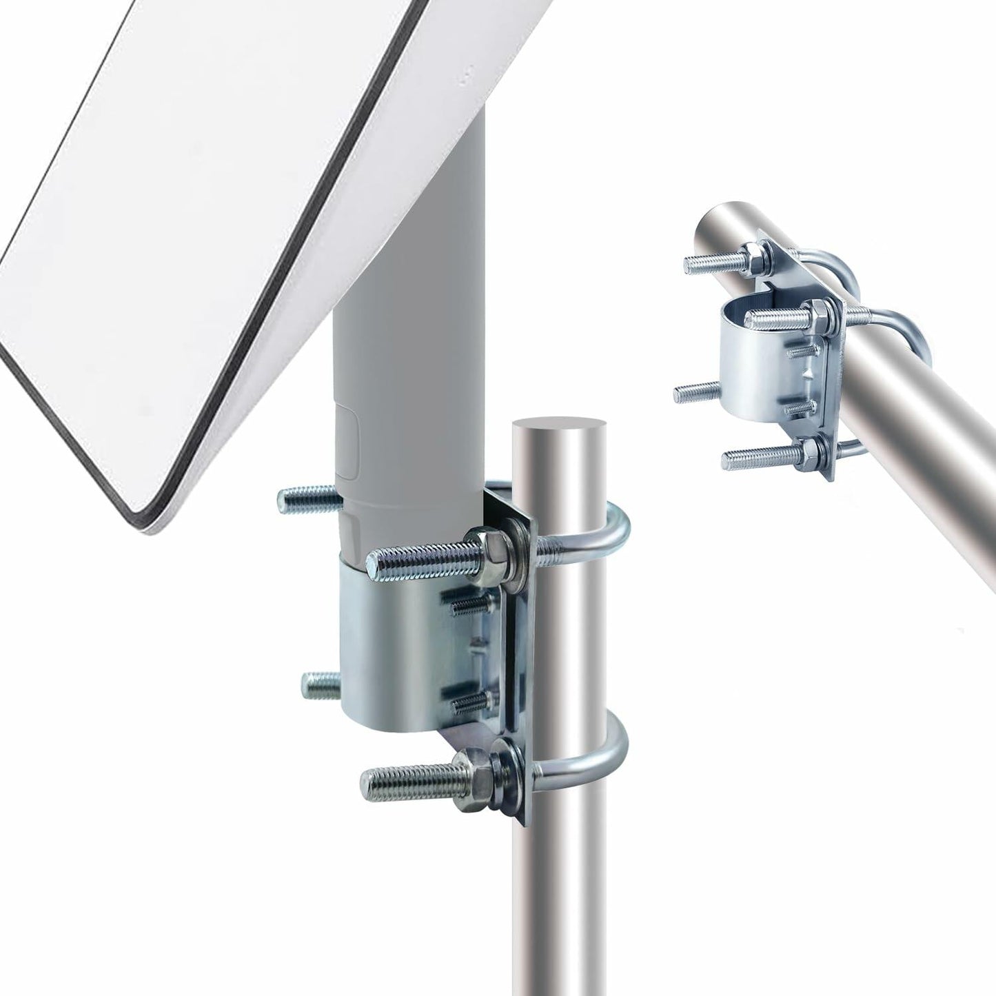Starlink U-Bolt Pole Clamp – Adjustable Steel Satellite Adapter