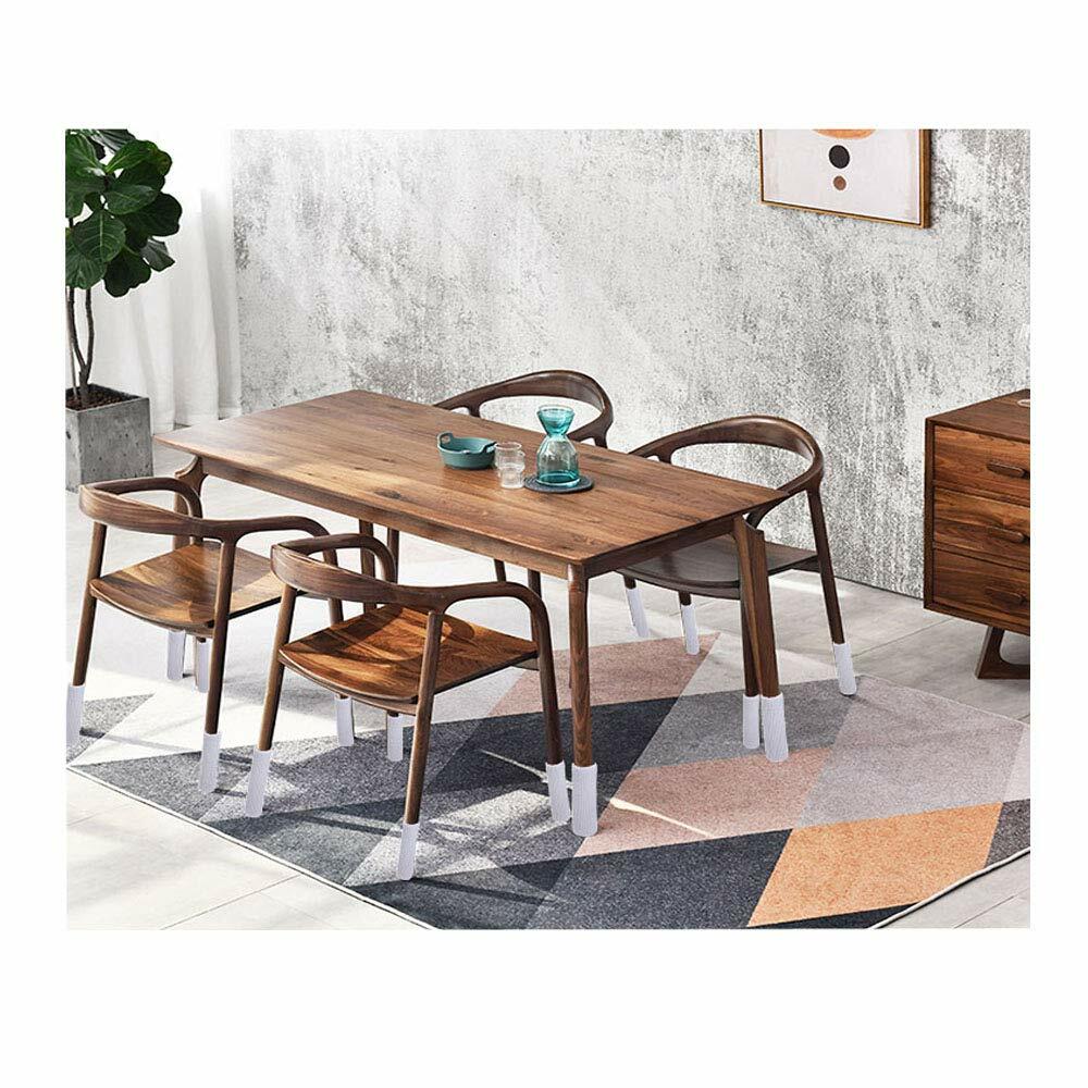 16 White Knitting Wool Chair Leg Socks Furniture Floor Protectors TEKEFT