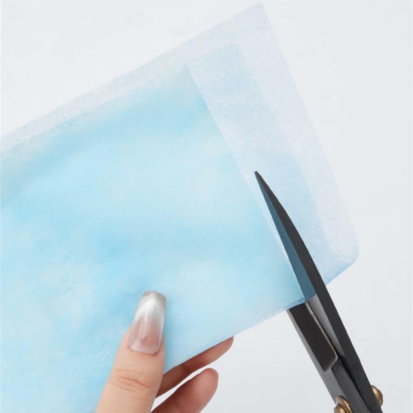 200 Sheets Nail Dust Collector Filter Paper Blue Nail Art Vacuum Cleaner