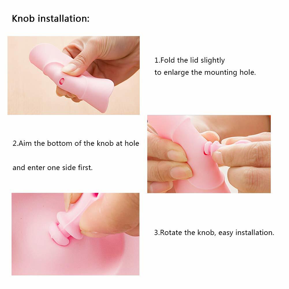 AKOAK 6-Pack Plum Cup Lids Silicone Teacup Lid with Spoon Holder 6 Colors