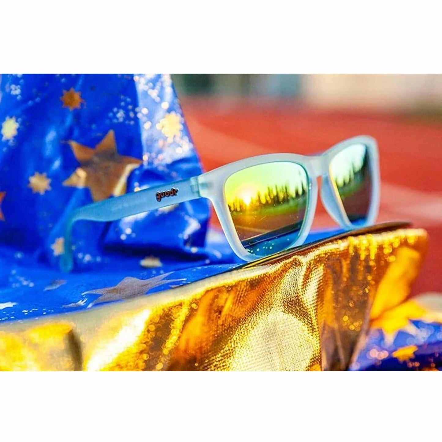 goodr Phoenix Bloody Mary Bar Polarized Sunglasses, Dark Red, UV400