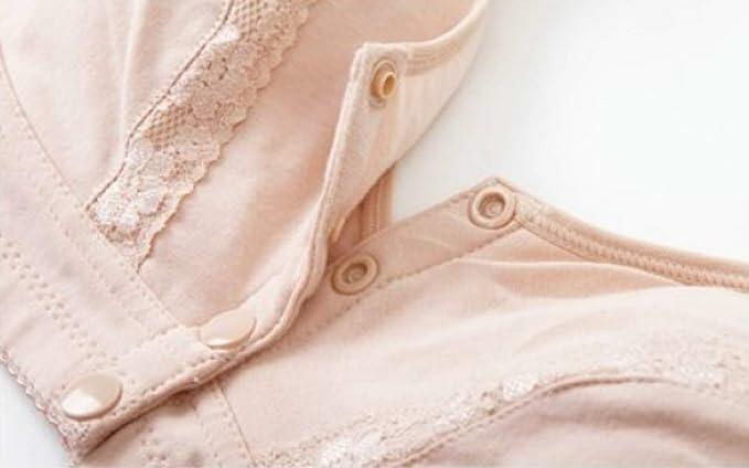 3-Pack Women’s Cotton Lace Snap Bras Front Closure Padded Bra 44BC