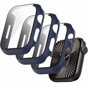 T Tersely 3-Pack Apple Watch Series 11/10 46mm Case with Tempered Glass