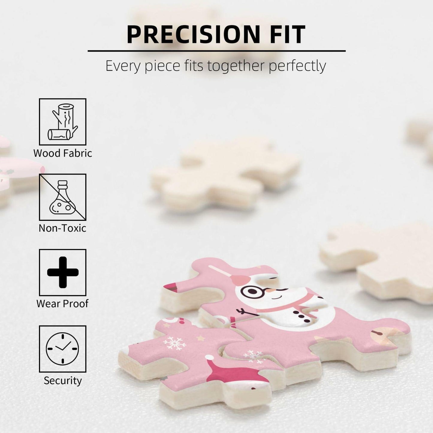 Christmas Hot Cocoa Bar 500-Piece Wooden Jigsaw Puzzle Kids & Adults Gift