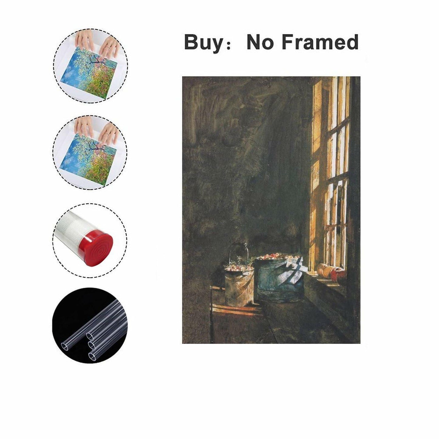 Cranberries by Andrew Wyeth 1966 Realism Landscape Vintage Art Poster 16x24