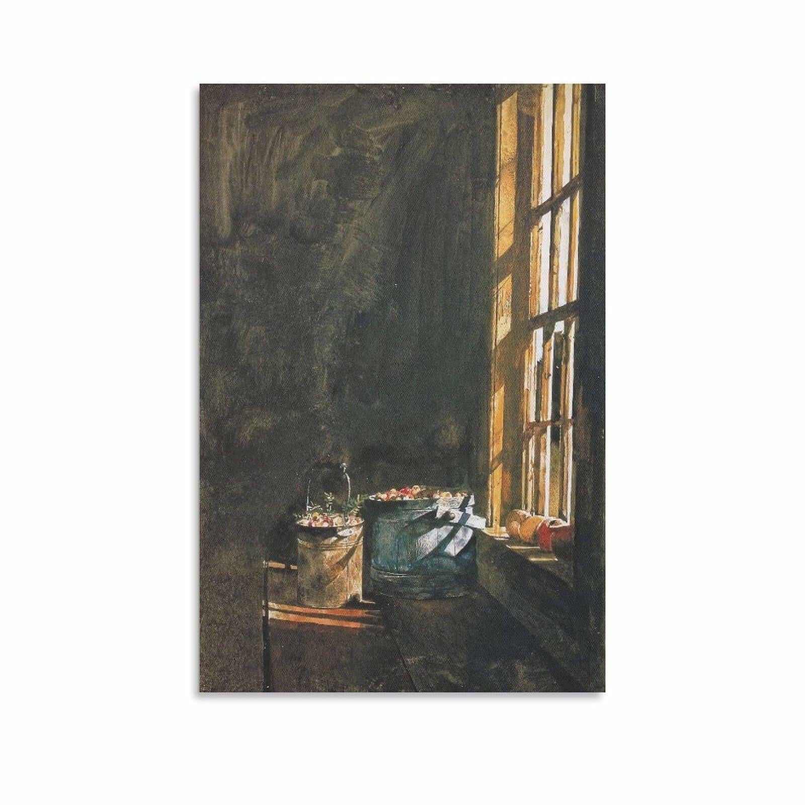 Cranberries by Andrew Wyeth 1966 Realism Landscape Vintage Art Poster 16x24