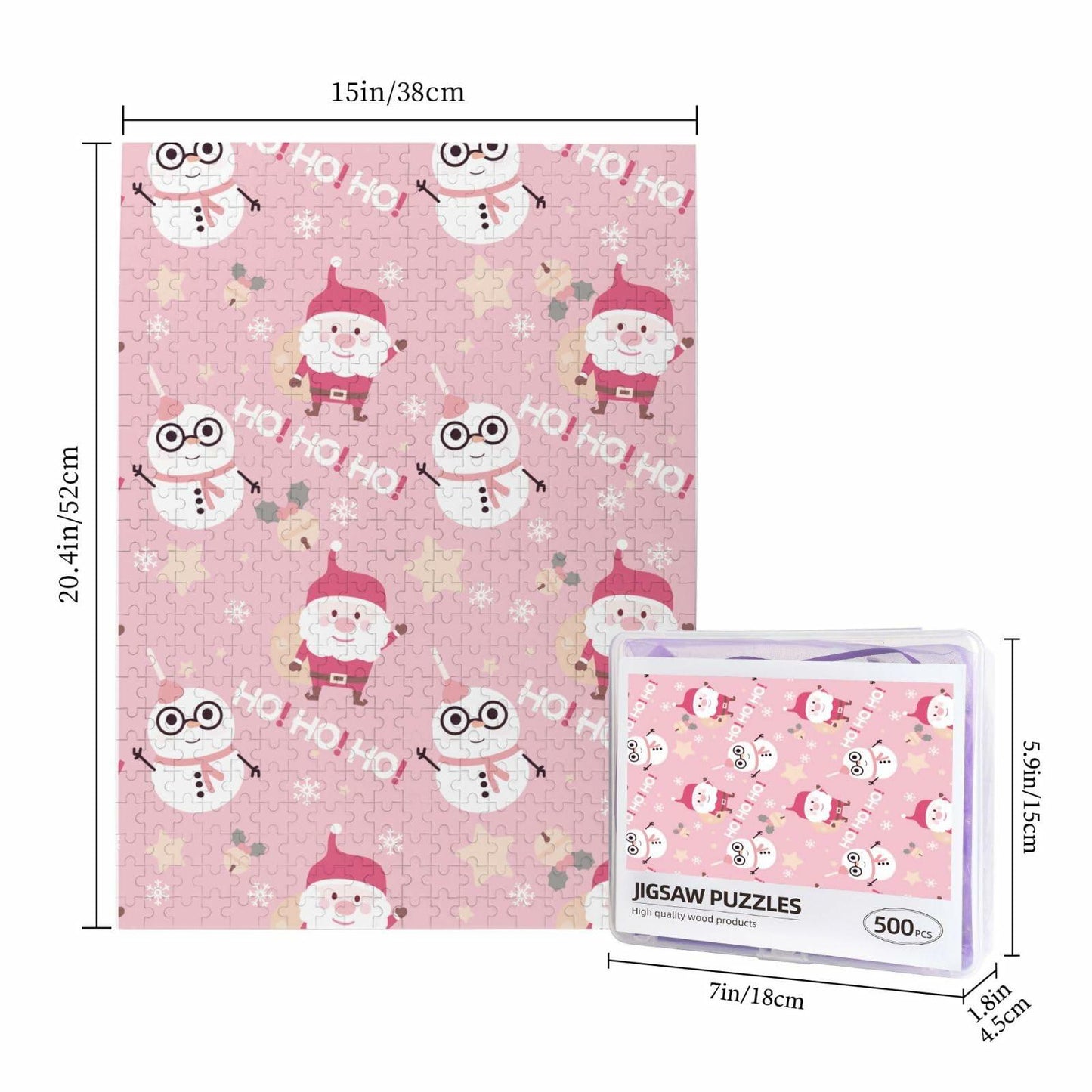 Christmas Hot Cocoa Bar 500-Piece Wooden Jigsaw Puzzle Kids & Adults Gift