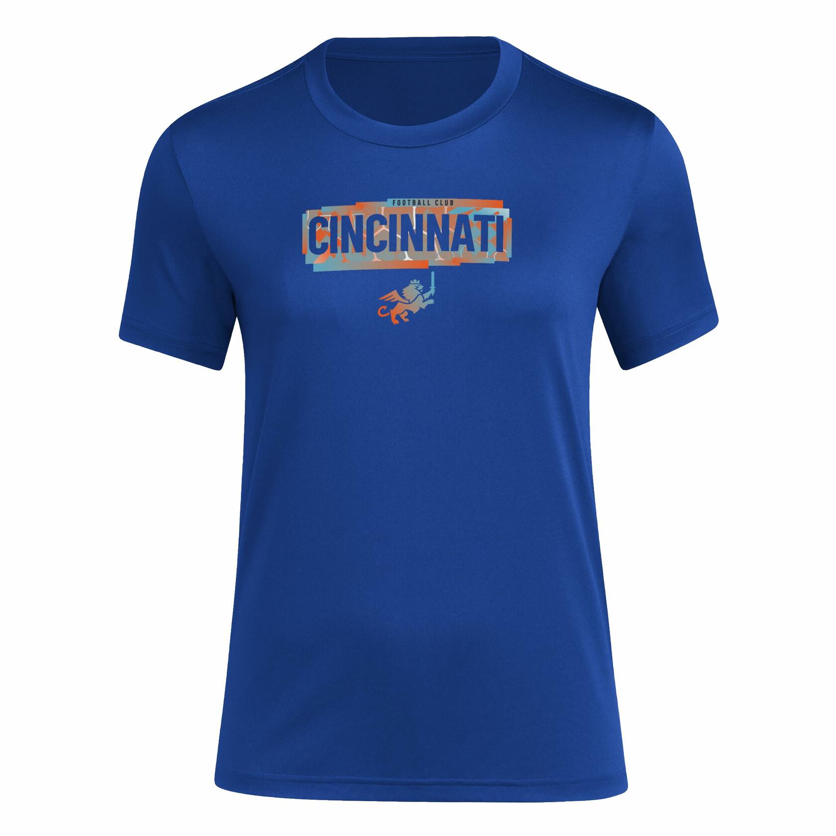 Adidas Women’s FC Cincinnati MLS Short Sleeve T-Shirt Royal Blue Small Tall