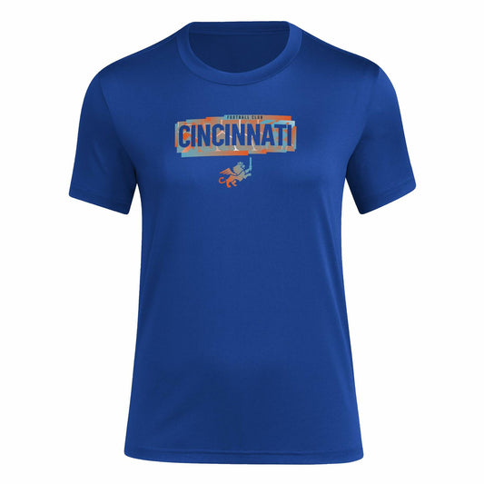 Adidas Women’s FC Cincinnati MLS Short Sleeve T-Shirt Royal Blue Small Tall
