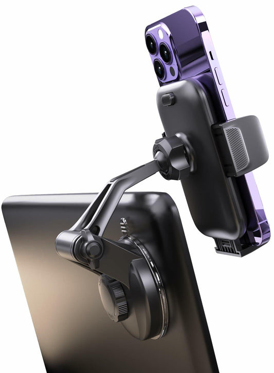 Wukanleng Suction Cup Phone Mount for Tesla Model 3/Y/S/X, 360° Rotating Holder