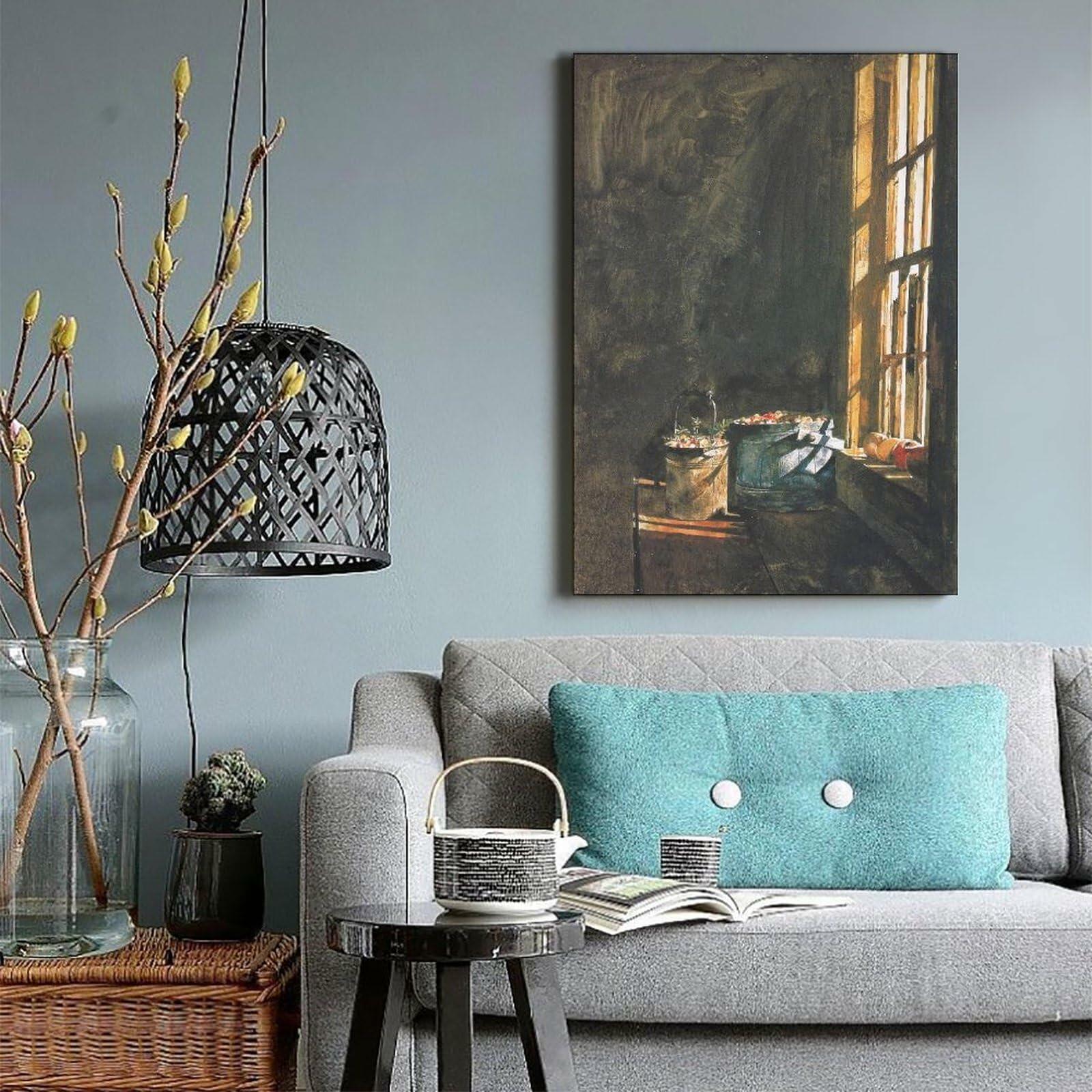 Cranberries by Andrew Wyeth 1966 Realism Landscape Vintage Art Poster 16x24