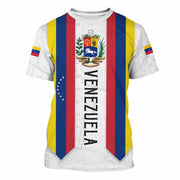 BJU Venezuela Flag T-Shirt Unisex Crewneck Short Sleeve Casual Printed Tee