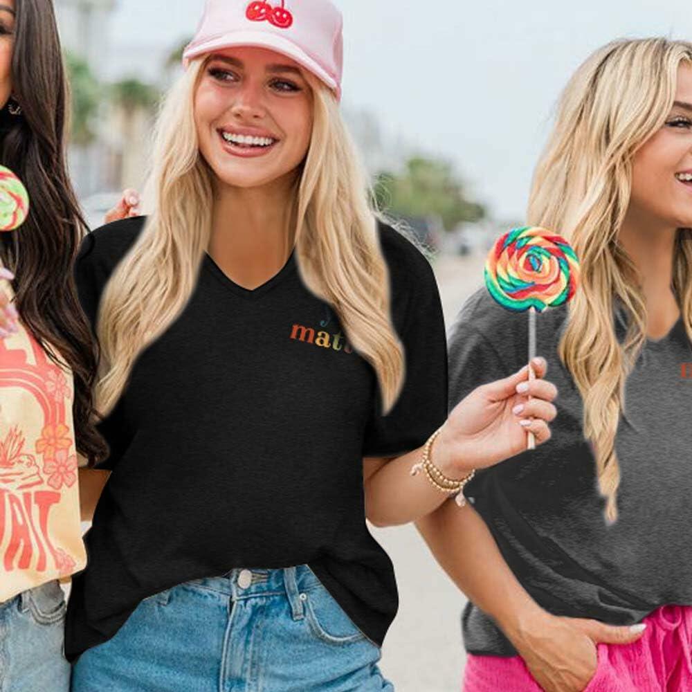 MOGUI Women’s “Dear Person Behind Me” Jesus Loves You Funny Black T-Shirt