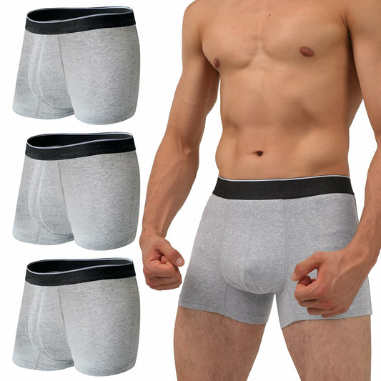 KARSWATT Men’s Reusable Absorbent Incontinence Underwear 3-Pack Gray M