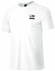 Haimont Men’s Sun Protection Fishing Shirt Short Sleeve White L Lightweight