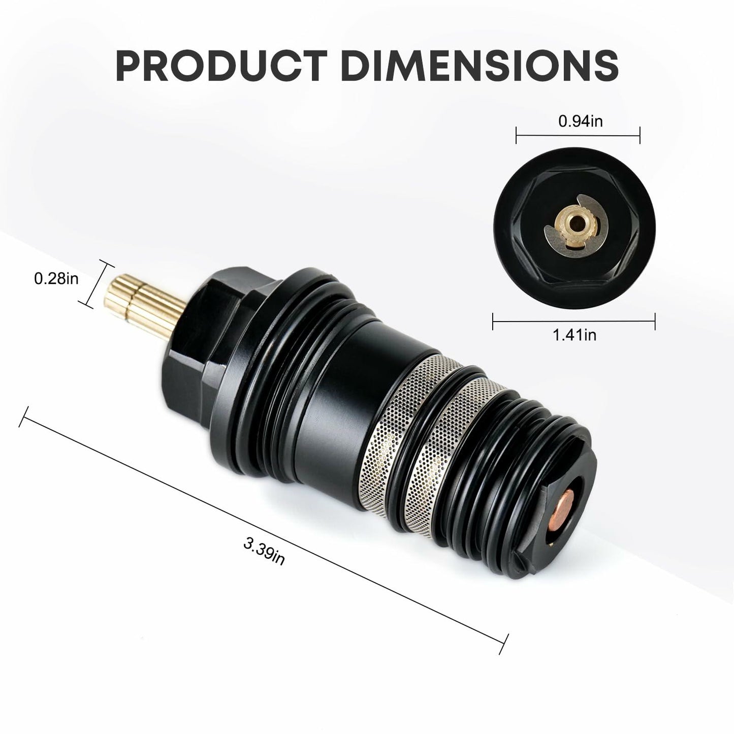 94282000 Thermostatic Cartridge 3/4” Replacement for Shower Valves & Tub Fillers