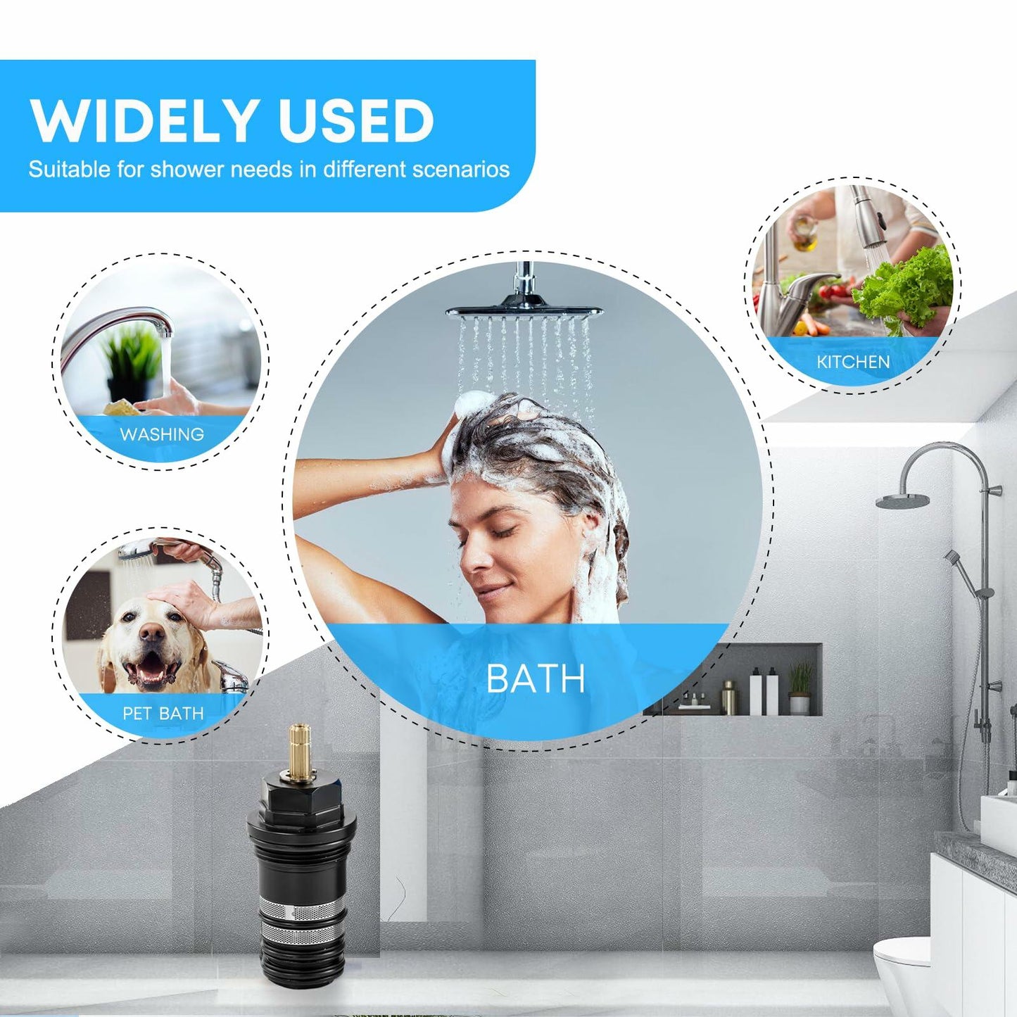 94282000 Thermostatic Cartridge 3/4” Replacement for Shower Valves & Tub Fillers