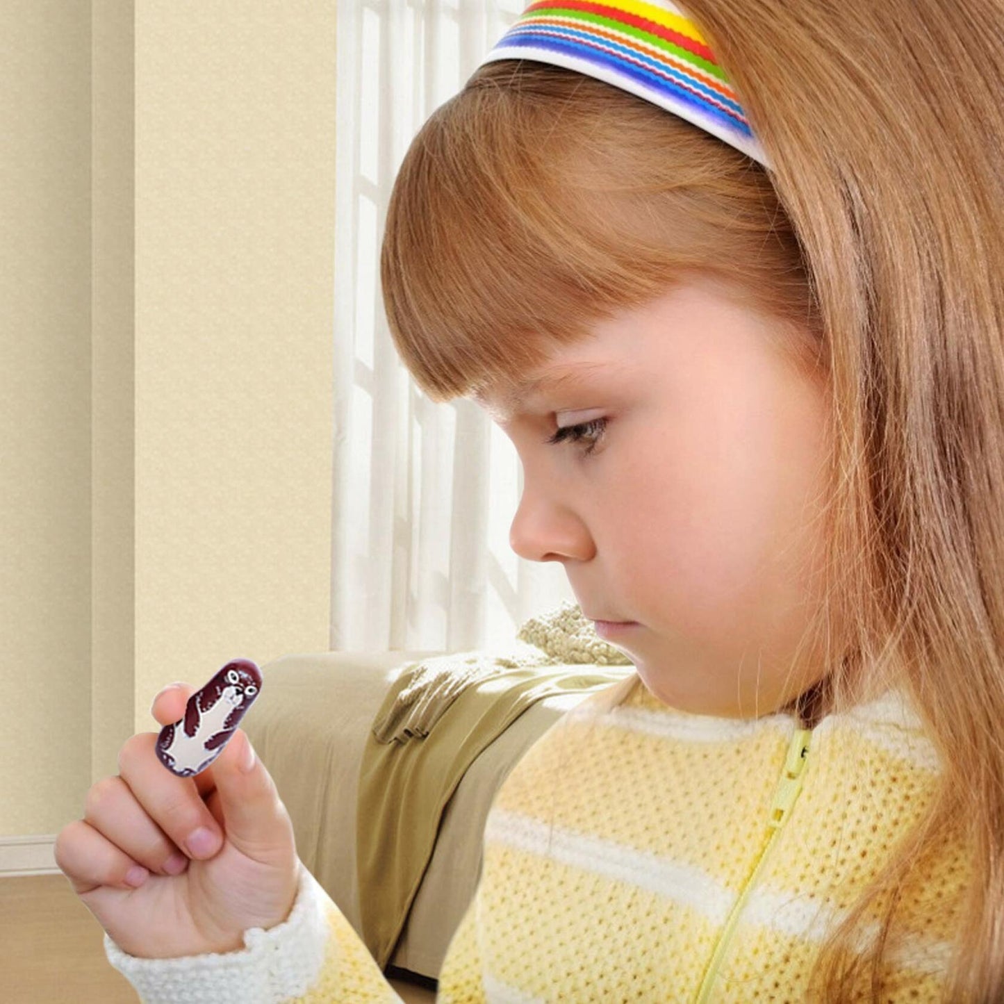 Conzy Russian Nesting Dolls 5pcs Wooden Matryoshka Animal Toy Gift Brown