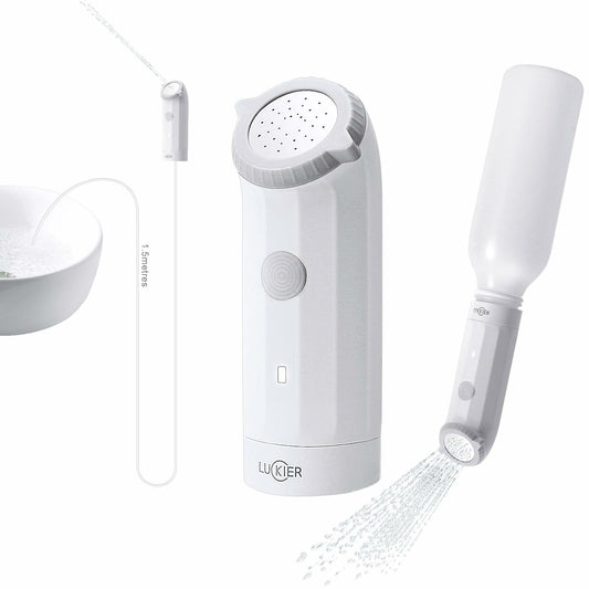 LUCKIER Portable Electric Bidet Handheld Spray 1.5m Hose Travel Use