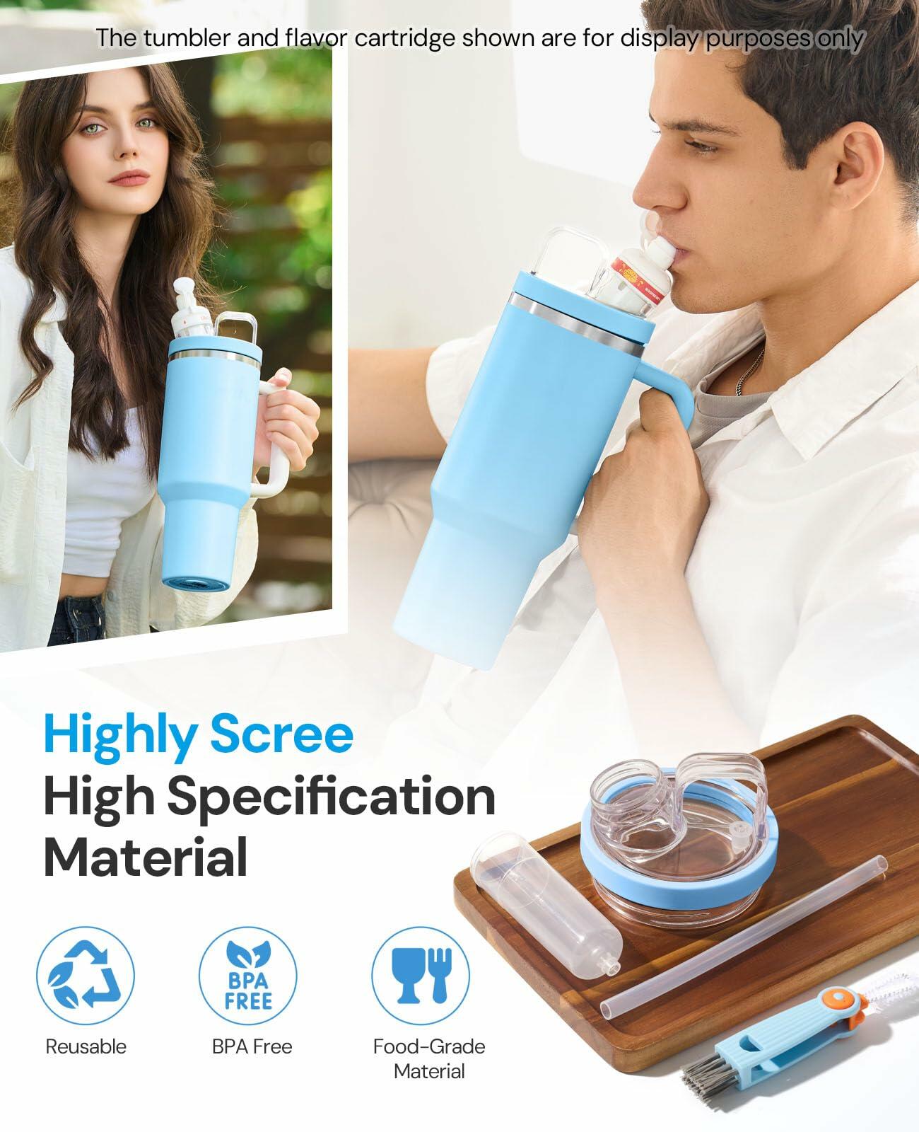 Tumbler Adapter for Stanley 40oz 64oz Quencher H2.0 Flavor Cartridge