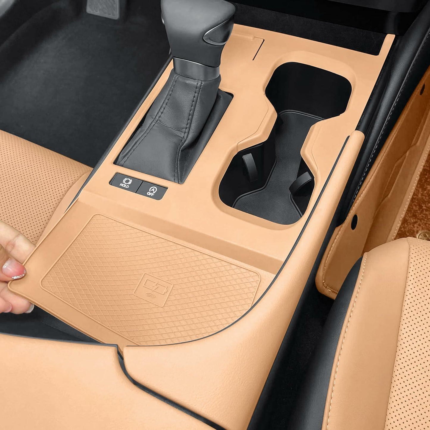 Dragon Art Silicone Pad for Lexus ES 2022-2024 | Anti-Slip Console Cup Holder