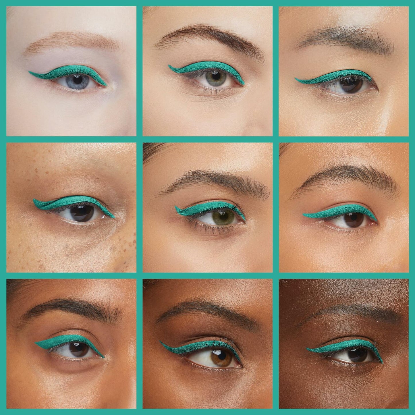 DekRion Liquid Eyeliner Waterproof Long-lasting Green 1 Count