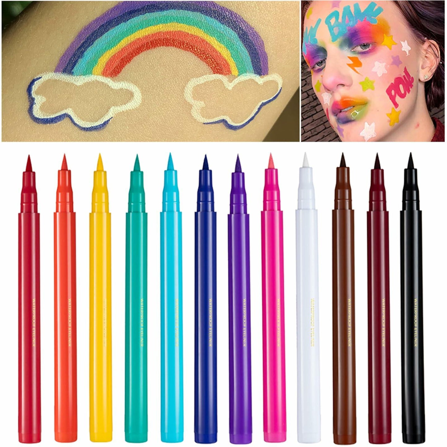 DekRion Liquid Eyeliner Waterproof Long-lasting Green 1 Count